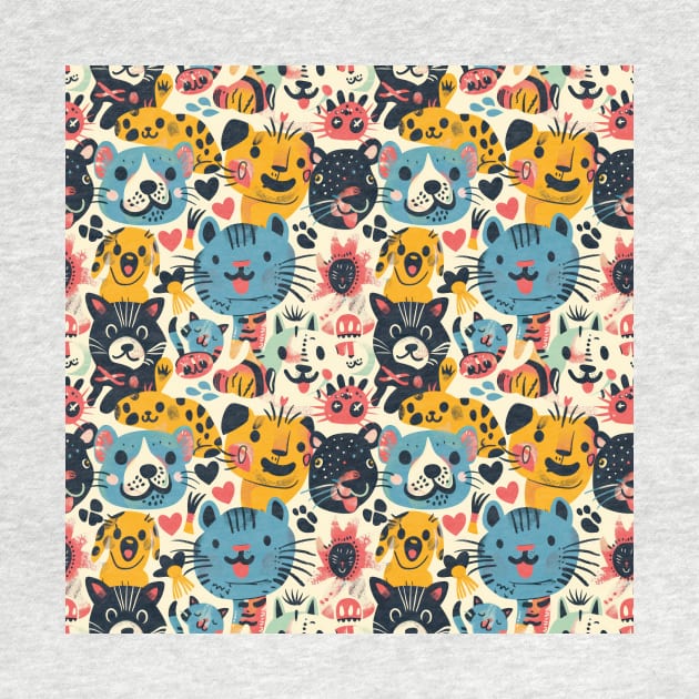 Eclectic Happy Pets and Nature Pattern by star trek fanart and more